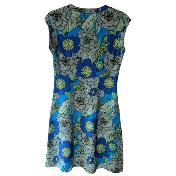 REI NWOT NORTHWAY DRESS RETRO FLORAL V-NECK ACTIVEWEAR | SIZE: SMALL - Picture 7 of 9